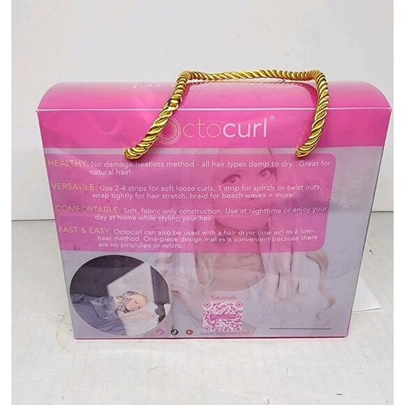Octocurl Heatless Hair Curler Standard Length - Hair Rollers for Heatless Curls - Picture 4 of 8